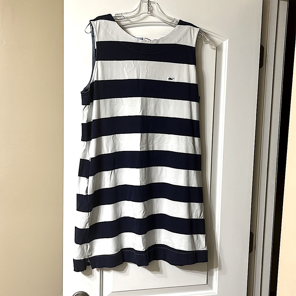 Vineyard Vines blue and white striped dress